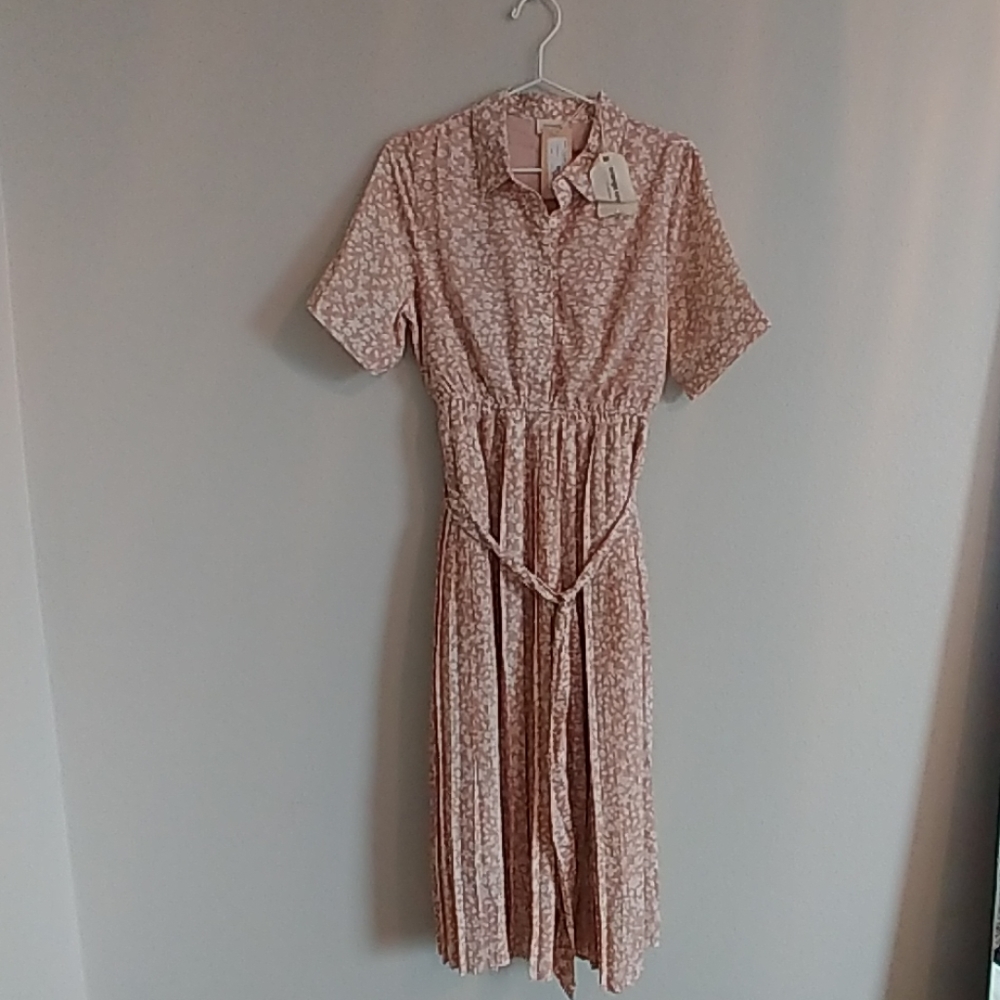 Blush pink floral dress